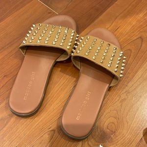Madden Girl Stud Slide Sandals
